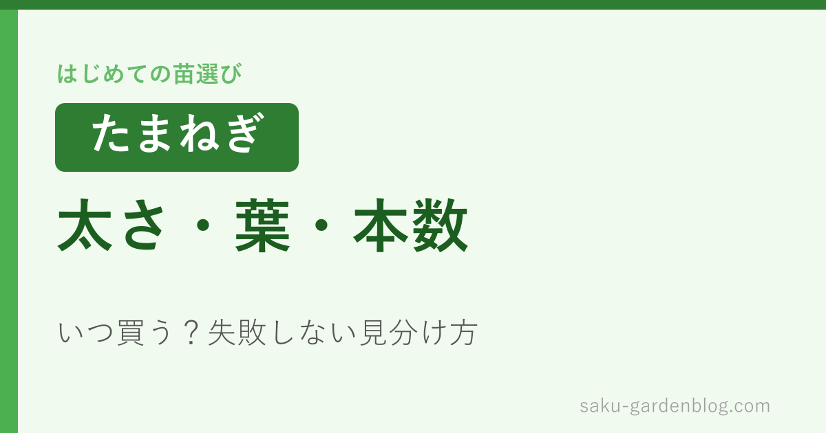 太さ・葉・本数